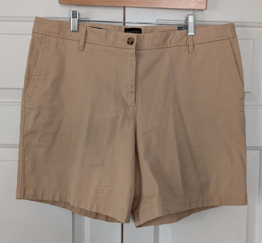 Talbots Relaxed Chino Shorts 7" NEW!
